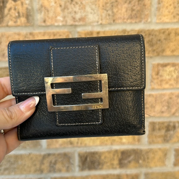 Fendi Handbags - COPY - Fendi Black Leather Wallet